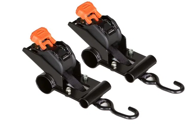 31500 – HOLMAN Tie Down Strap, Retractable Cargo Tie Down 1 Inch Width x 6 Foot Length With Ratchet 466 Pound Load Ca...